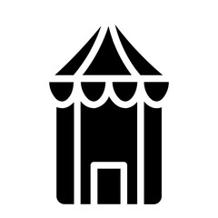 Bazaar Booth Circus Glyph Icon