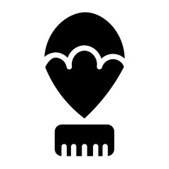 Tourism Travel Ballon Glyph Icon