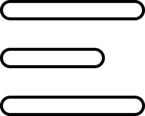Obraz premium hamburger menu vector graphic design menu icon, UI symbol, user interface vector symbols, navigation elements, web buttons filled designs, flat icons elements, isolated on transparent background