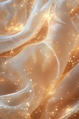 Beautiful beige shiny texture. Selective focus.