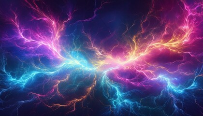 Obraz premium creative electricity background graphic resource futuristic concept