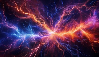 creative electricity background graphic resource futuristic concept