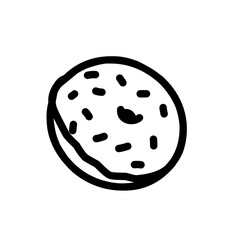 Line icon of donut