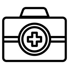 firs aid kit icon in vector illustration