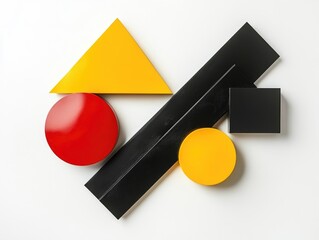 Shapes on White Surface