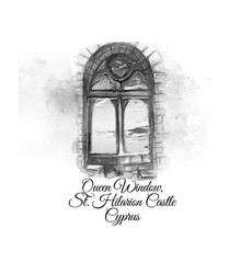 vintage hand drawn watercolor illustration of cyprus.