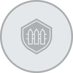 Level Crossing Vector Icon Design