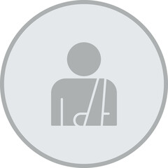 Broken Arm Vector Icon Design