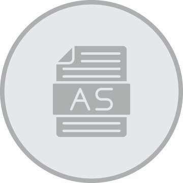 As Vector Icon Design