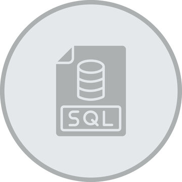 Sql Vector Icon Design