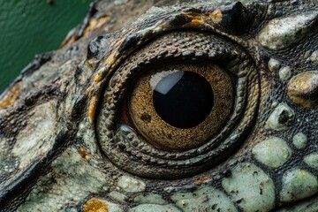 Naklejka premium Lizard Eye Close Up