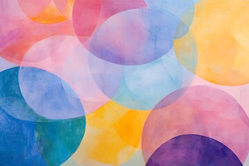abstract colorful background with circles