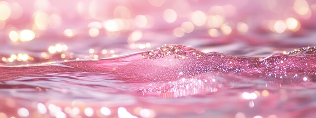 shiny multicolored water texture. Selective focus.