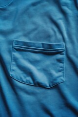 Naklejka premium Blue T-Shirt with Pocket