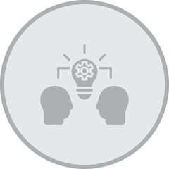 Knowledge Sharing Vector Icon Design