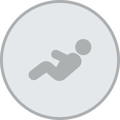 Sit Ups Vector Icon Design