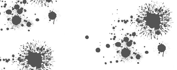 black splash on white background
