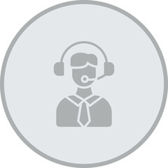 Customer Support Vector Icon Design