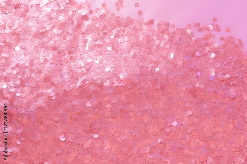 Poster pink glitter creating a glamorous and textured background, perfect for adding sparkle and shine to a