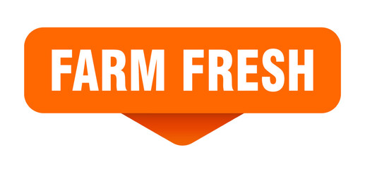 farm fresh sticker. farm fresh sign on transparent background