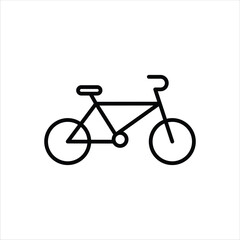 Bicycle  Line Icons Design Elements Illustration