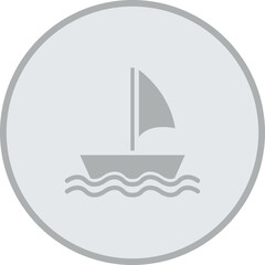 Fototapeta premium Windsurfing Vector Icon Design