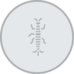 Silverfish Vector Icon Design
