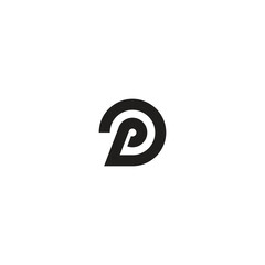 Obraz premium Po logo. PO letter vector illustration for icon, symbol or logo. PO letter flat logo