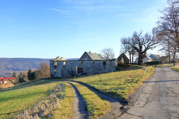 landscape around Cotta near Pirna, Saxony, Germany