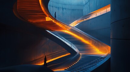 Obraz premium abstract background with glowing lines