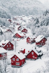 Snowy Village House