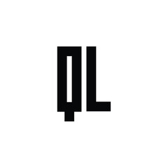 QL monogram logo design letter text name symbol monochrome logotype alphabet character simple logo