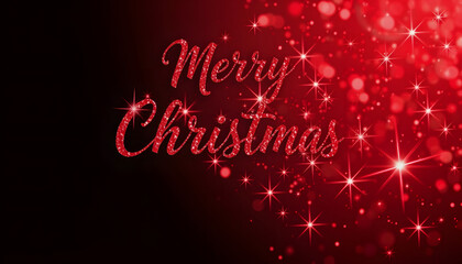 red sparkle merry christmas flyer poster template design , with white tonespng