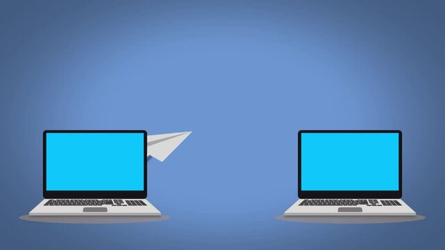 Seamless Digital Communication, The Animation of Sending an Email Instantly via Computer