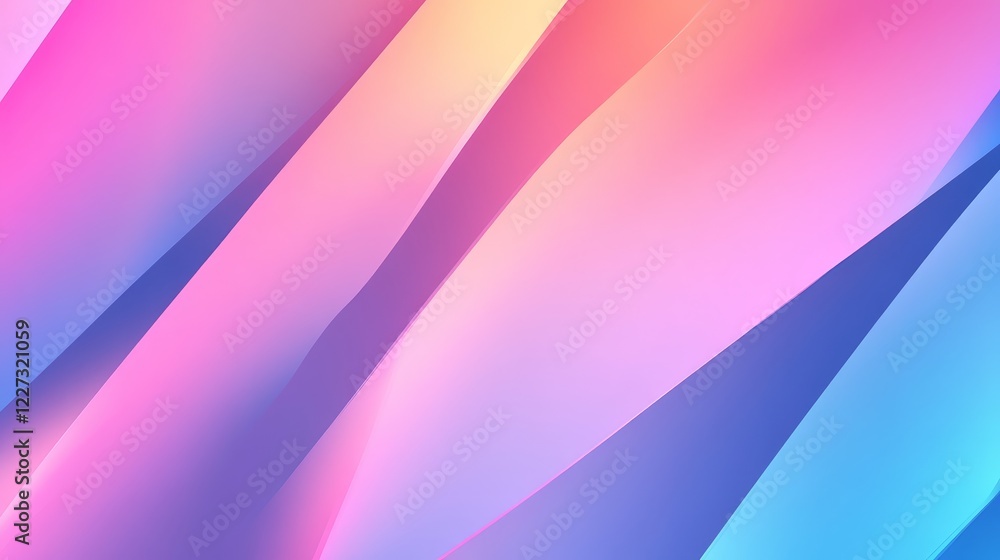 Poster abstract colorful wave patterns blending in vibrant hues, creating a dynamic visual experience