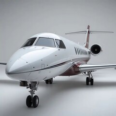 Naklejka premium Luxury Private Jet Airplane Rendering 3d Model