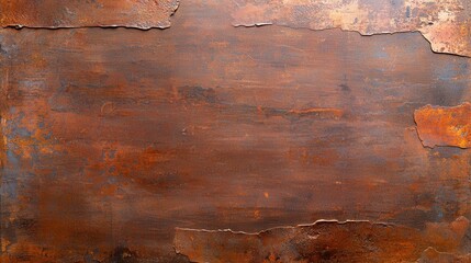 Rusted metal surface with texture showing weathered decay and corrosion patterns in industrial setting