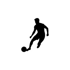 Football player silhouette