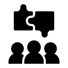 collaboration glyph icon