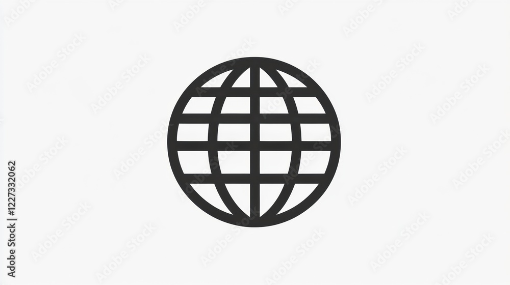 Fototapete Global connection symbol depicting interconnectivity and digital networks in modern communication environments. Generative AI