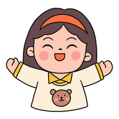 Cute kids characters , children with different poses