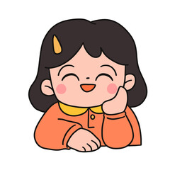 Fototapeta premium Cute kids characters , children with different poses