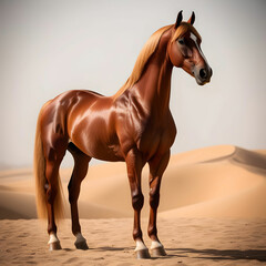 Obraz premium horse on the beach