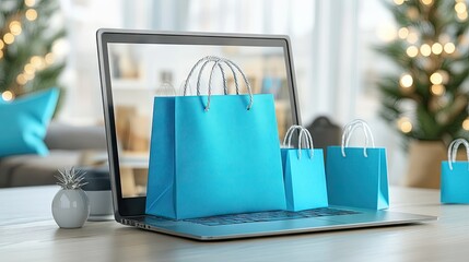 A modern laptop screen displaying an online discount coupon code on a shopping website