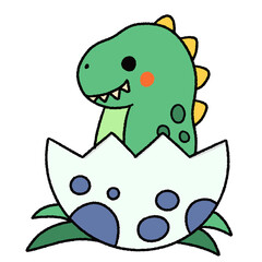 Obraz premium Collection of cute cartoon dinosaurs 