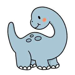 Collection of cute cartoon dinosaurs 