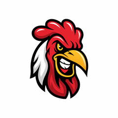 Bold and Modern Chicken Logo Design, Farm Fresh Rooster Emblem with Clean Lines and Strong Silhouette, Minimalist Poultry Icon for Agriculture, Food Business, and Restaurant Branding
