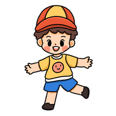 Cute kids characters , children with different poses