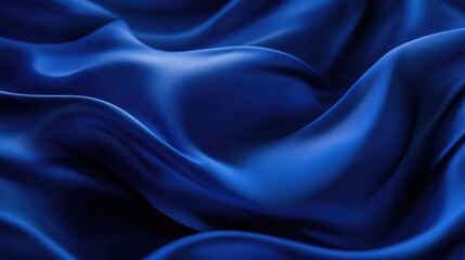Obraz premium Blue Fabric Close Up