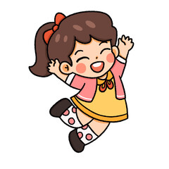 Cute kids characters , children with different poses